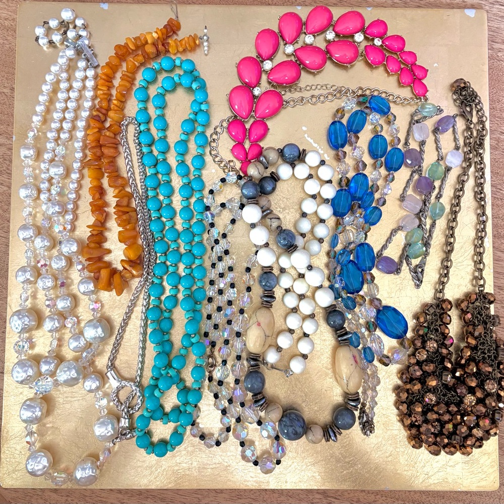 Vintage Collection Set of TEN necklaces ( LOT # 1 )